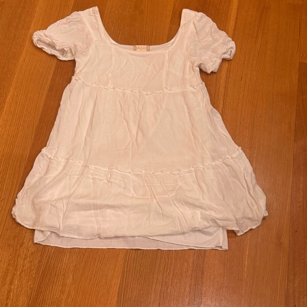 Altar'd State Short Sleeve Mini Dress Size XS Lined feminine flirty Cottagecore